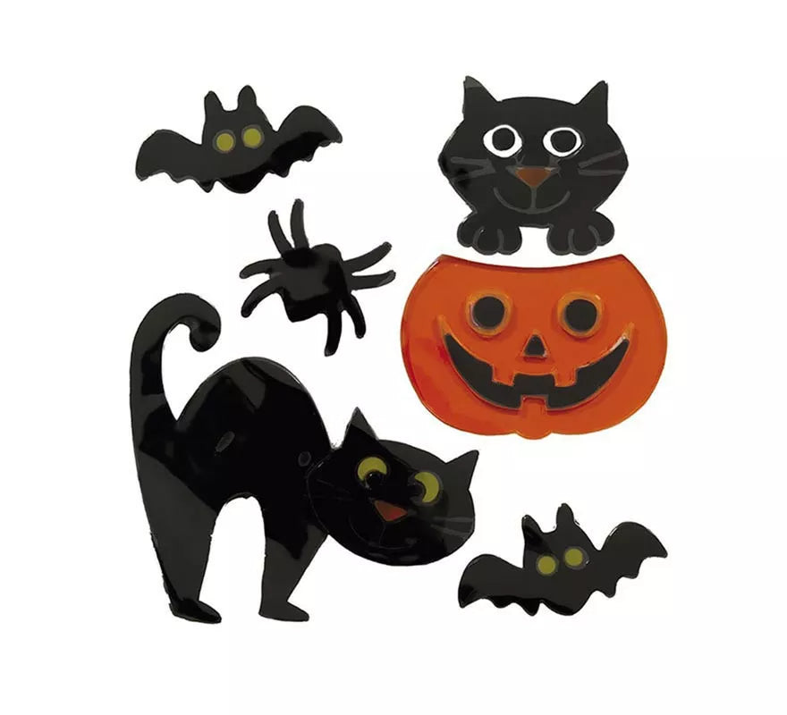 Decoración Gel Gato feliz de 20x25 cm