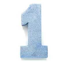 Decoração de mesa Número 1 Azul ESPUMA 100x205x30 mm