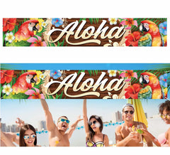 Decoração Summer Aloha em tecido 290x150 cm