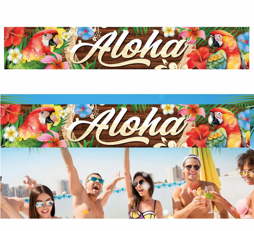 Translation missing: pt-PT.Decoración Verano Aloha de tela de 290x150 cm