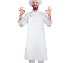 Avental de chef adulto branco