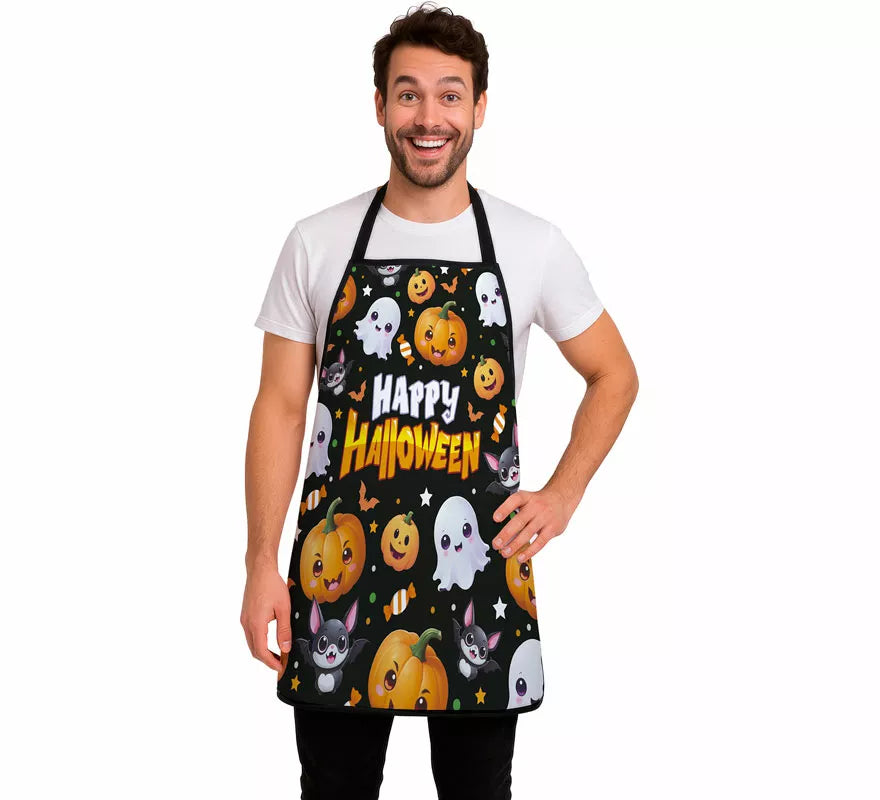 Translation missing: pt-PT.Delantal Happy Halloween para adulto