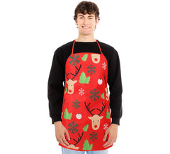 Avental de Natal estampado rena 52X72 cm