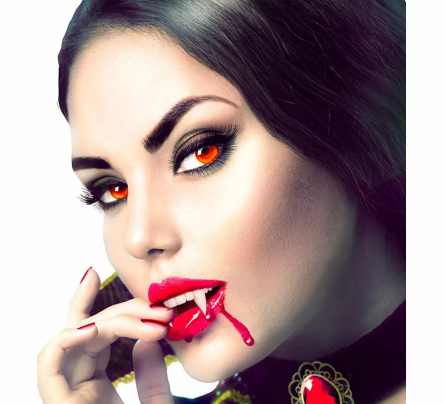 Translation missing: pt-PT.Dentadura de Vampiro con 4 Capsulas de Sangre