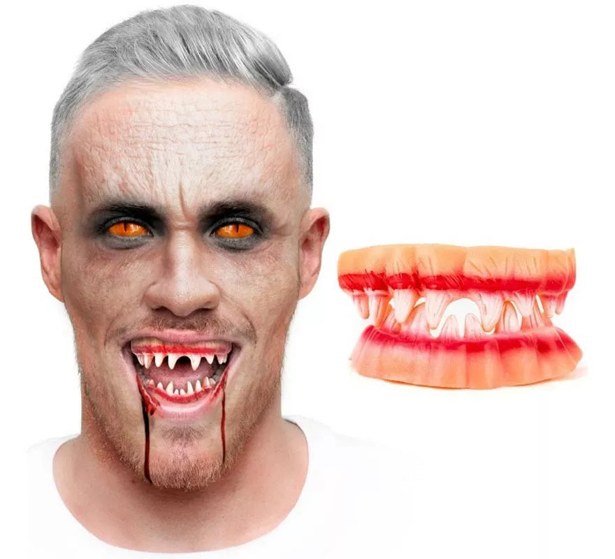 Translation missing: pt-PT.Dentadura Doble con Sangre para Vampiros o Zombies