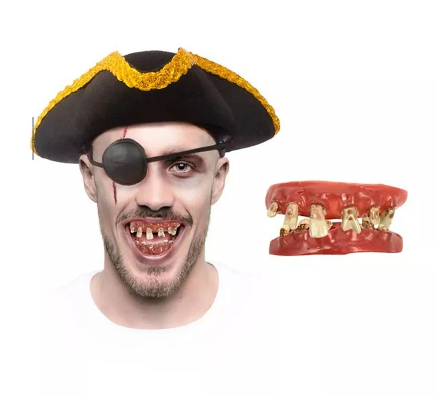 Translation missing: pt-PT.Dentadura Doble FX Desgastada de pirata