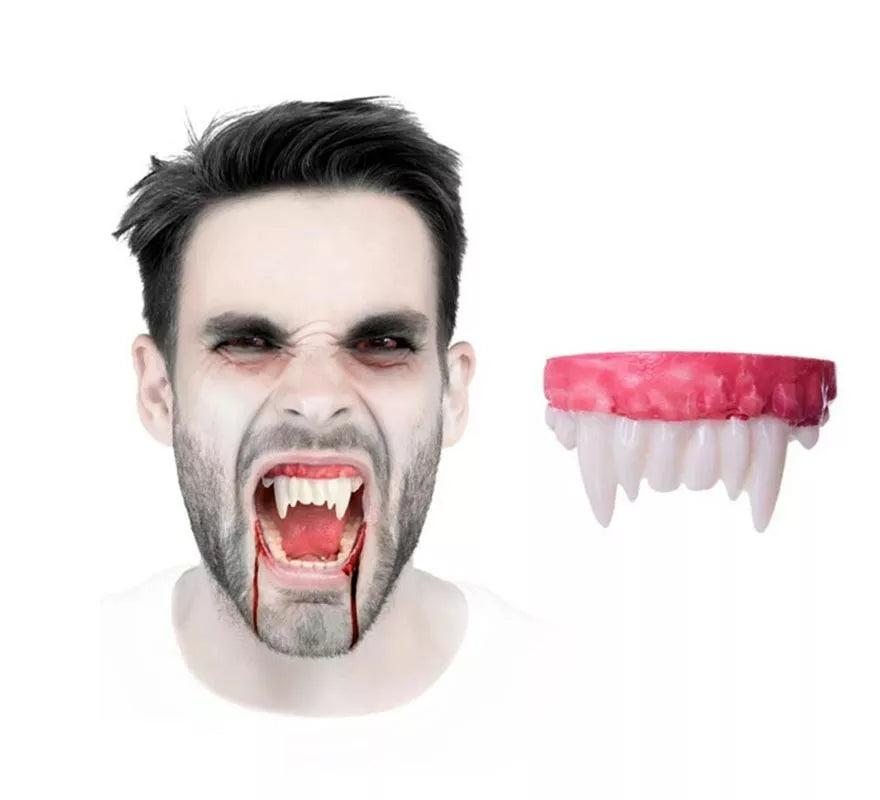 Translation missing: pt-PT.Dentadura Vampiro FX con colmillos cortos