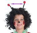 Diadema Antenas Mariquita rojas.