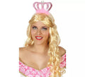 Diadema con Corona Rosa y Marabú