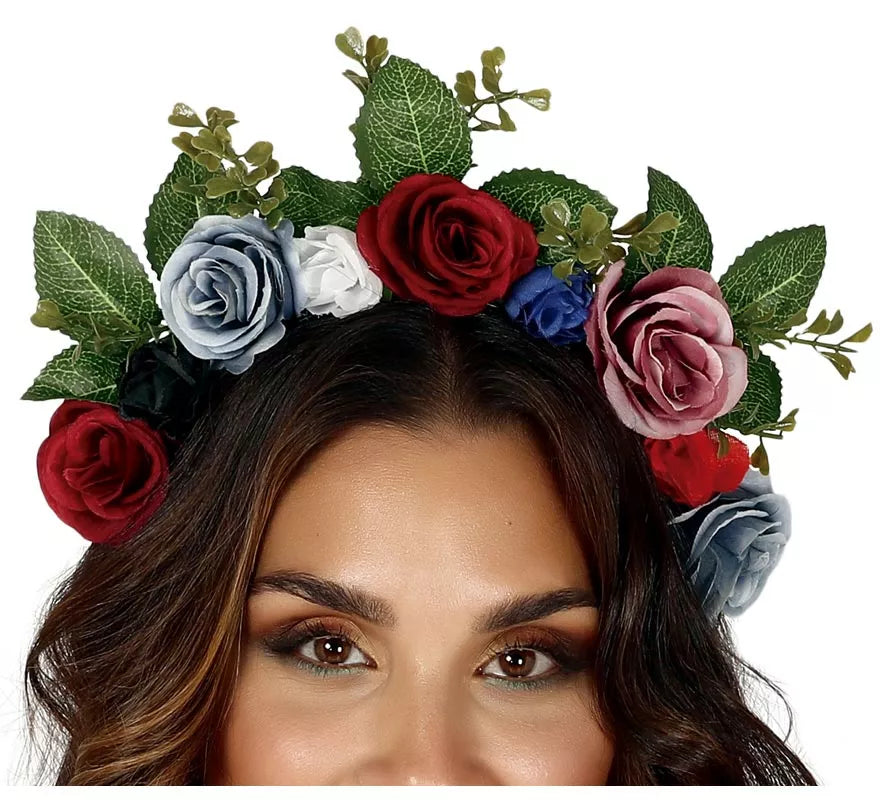 Translation missing: pt-PT.Diadema con Flores y Hojas