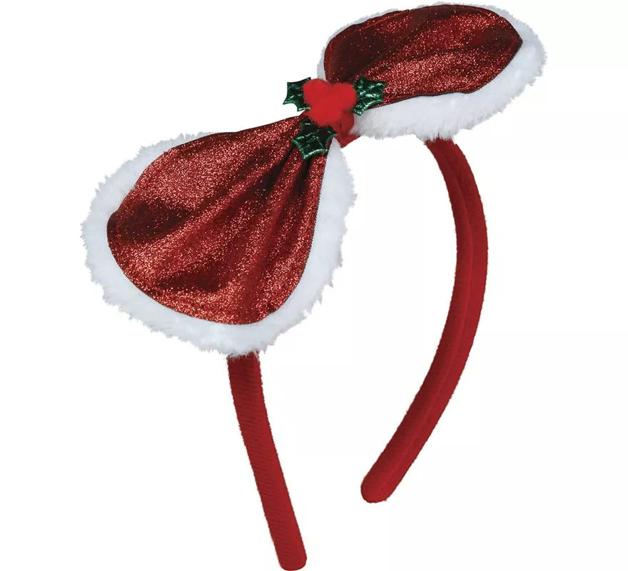 Translation missing: pt-PT.Diadema con Lazo Navideño y Acebo