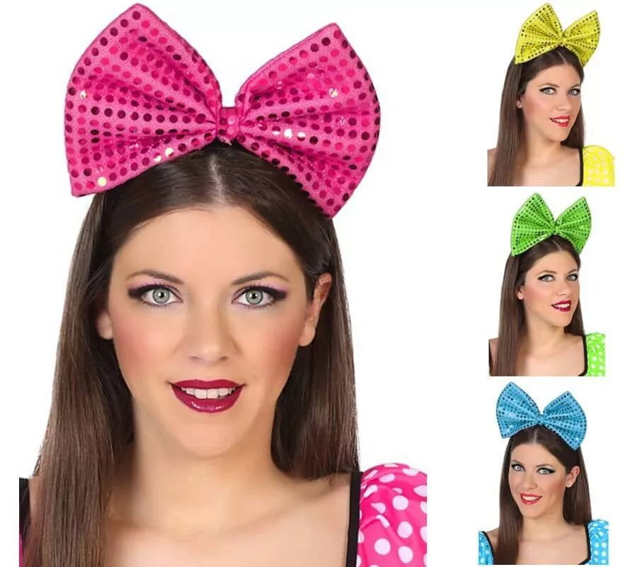Translation missing: pt-PT.Diadema con Lazo y Lentejuelas en 4 colores