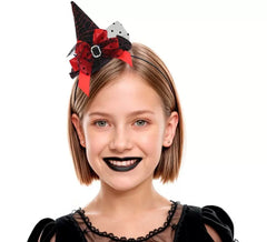 Tiara de chapéu de bruxa infantil