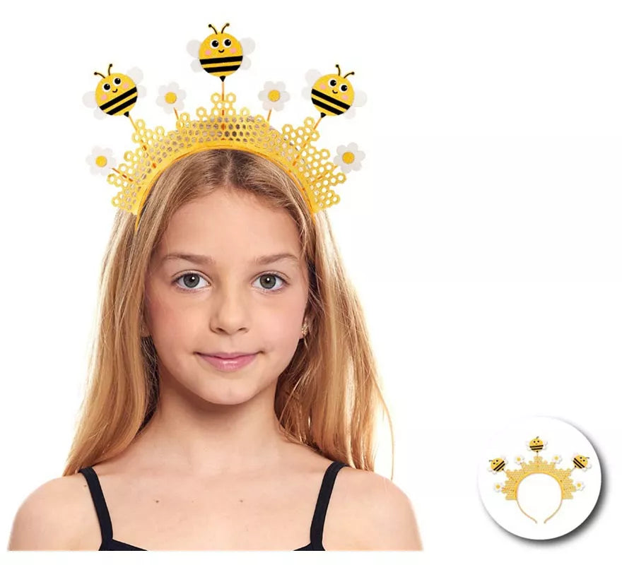 Translation missing: pt-PT.Diadema de Abeja Primavera con panal infantil