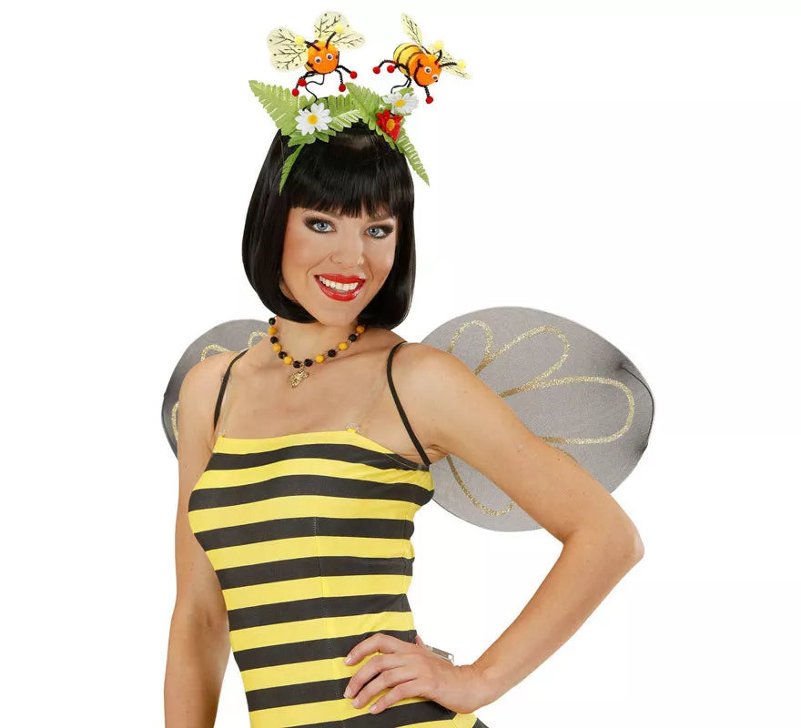 Translation missing: pt-PT.Diadema de Abejas con Flores