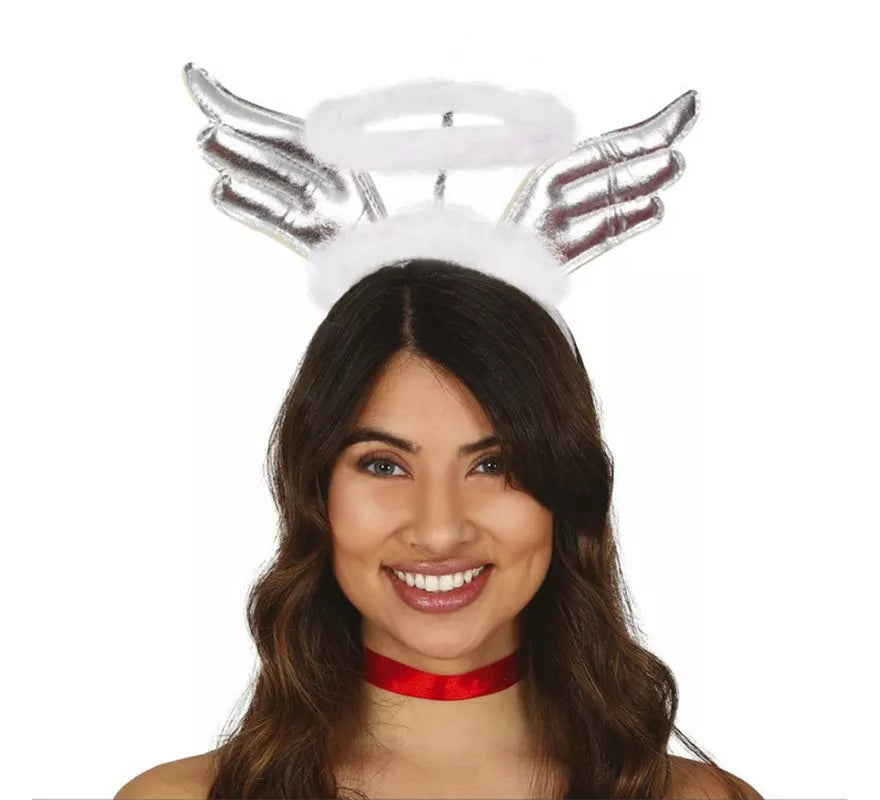 Translation missing: pt-PT.Diadema de Ángel con Alas Plata