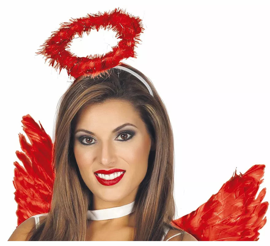 Translation missing: pt-PT.Diadema de Ángel Halo con Aureola Roja