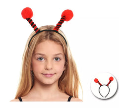 Tiara de antena joaninha