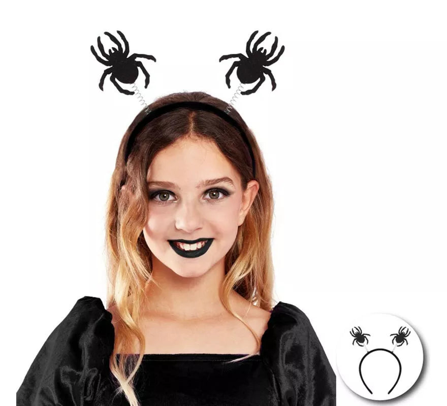Diadema de Araña negras infantil