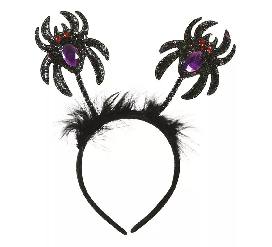 Translation missing: pt-PT.Diadema de Arañas Negras Glitter