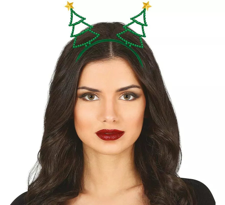 Translation missing: pt-PT.Diadema de Árbol de Navidad de borde metálico