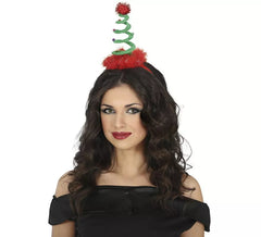 Tiara de árvore de Natal em espiral