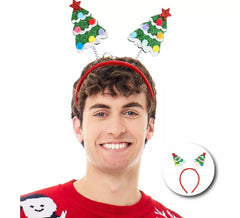 Tiara de árvore de Natal nevada