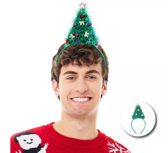 Tiara Árvore de Natal com Tule