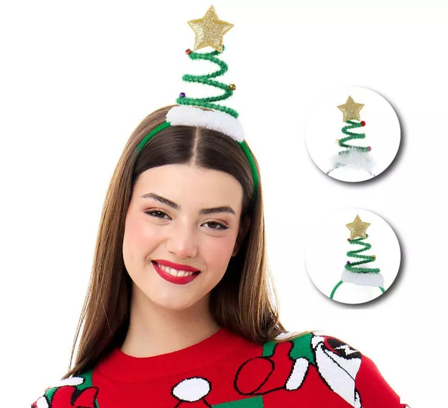 Translation missing: pt-PT.Diadema de Árbol Navideño espiral en modelos surtidos