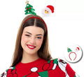 Diadema de Árbol Navideño y Papá Noel