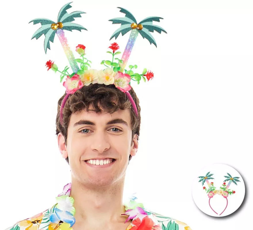 Translation missing: pt-PT.Diadema de Árboles Coco Floral