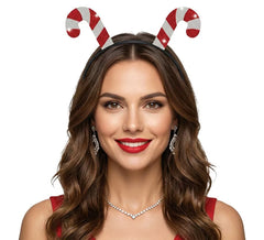 Tiara Candy Cane com strass