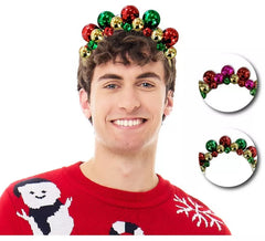 Tiara de bola de Natal em cores sortidas