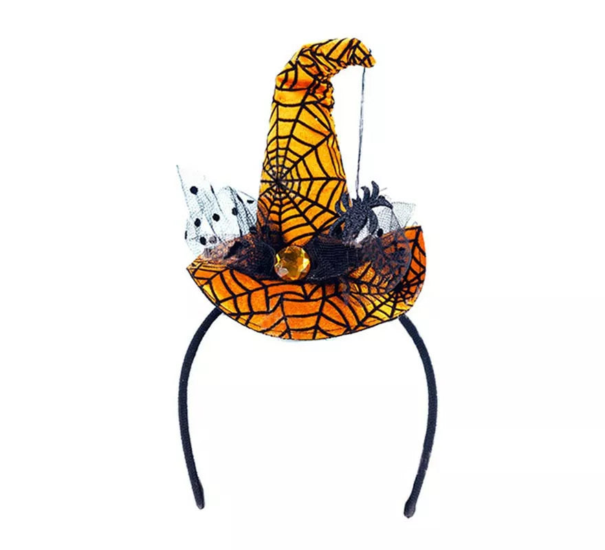 Translation missing: pt-PT.Diadema de Bruja Spider naranja