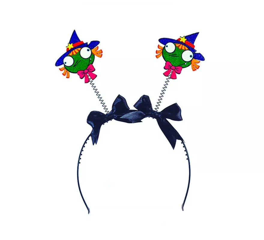 Translation missing: pt-PT.Diadema de Brujas coloridas con lazos