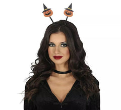 Tiara de abóboras com chapéu