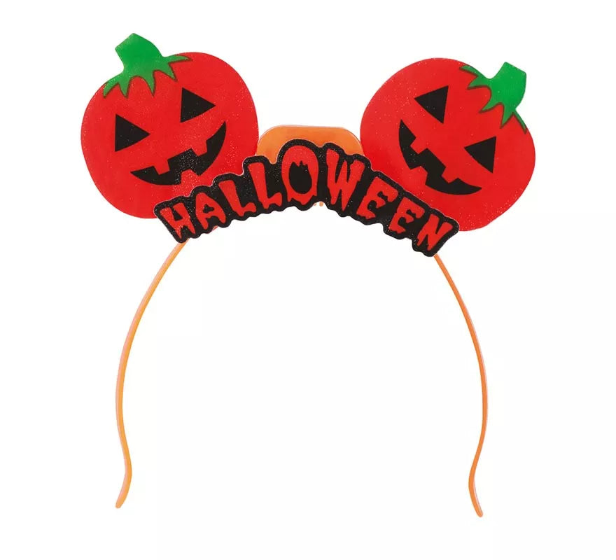 Diadema de Calabazas con Luz