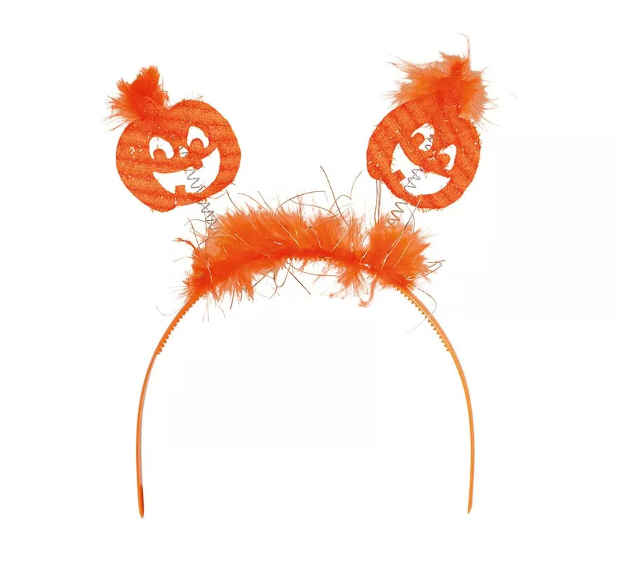 Translation missing: pt-PT.Diadema de Calabazas con Marabú naranja