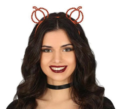 Tiara de abóboras com pedras laranja