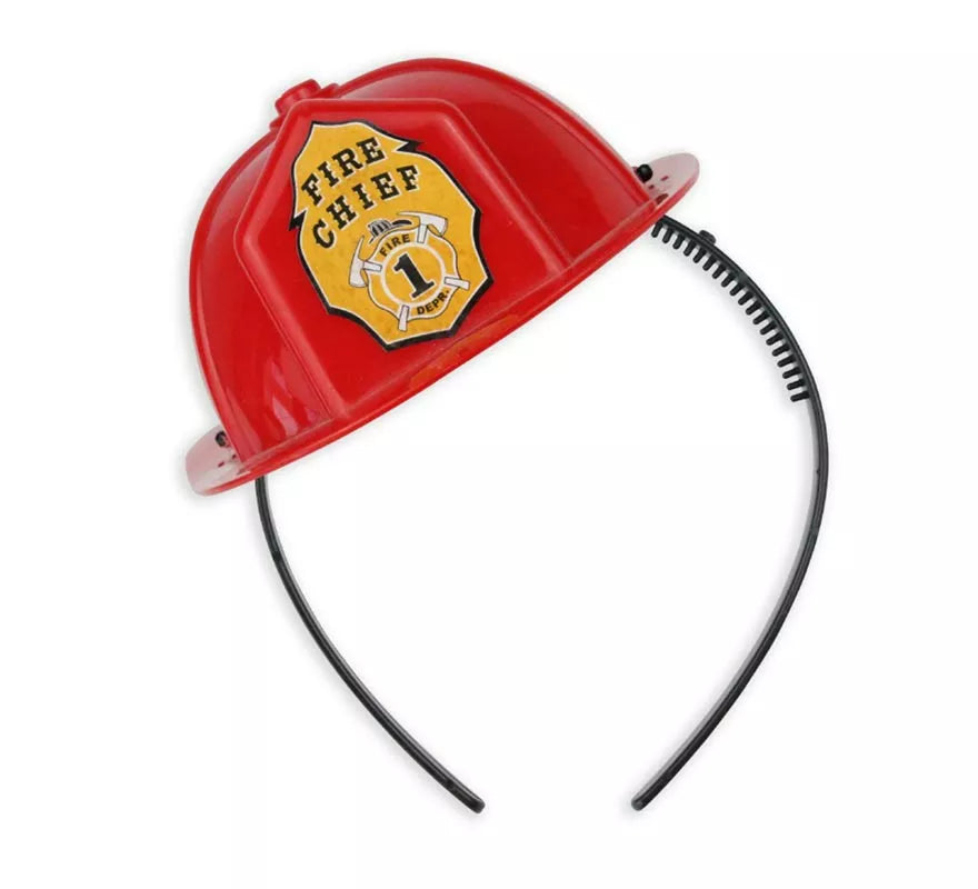 Translation missing: pt-PT.Diadema de Casco Bombero rojo