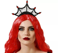 Faixa de cabeça coroa da rainha vampira