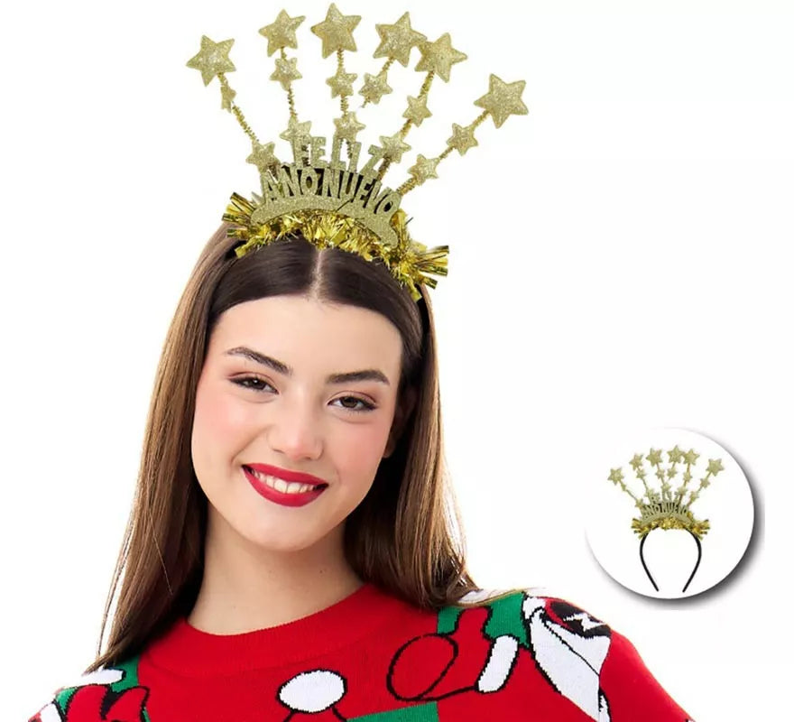 Translation missing: pt-PT.Diadema de Feliz Año Nuevo con estrellas