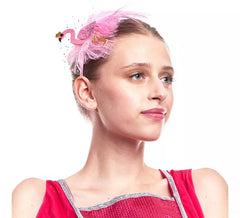 Tiara de Flamenco com Pena Rosa