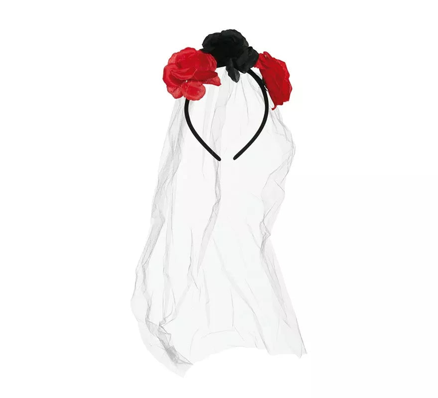 Translation missing: pt-PT.Diadema de Flores con Velo