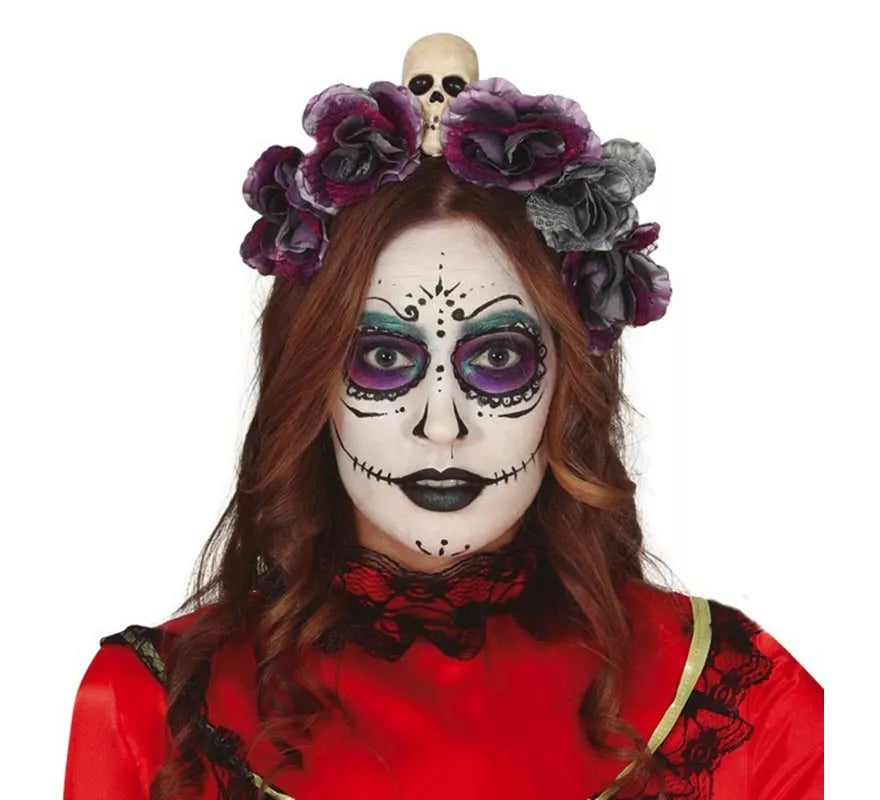Translation missing: pt-PT.Diadema de Flores Grises