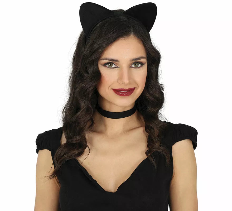 Translation missing: pt-PT.Diadema de Gatita negra adulto