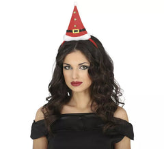 Tiara com chapéu de mamãe ou Papai Noel