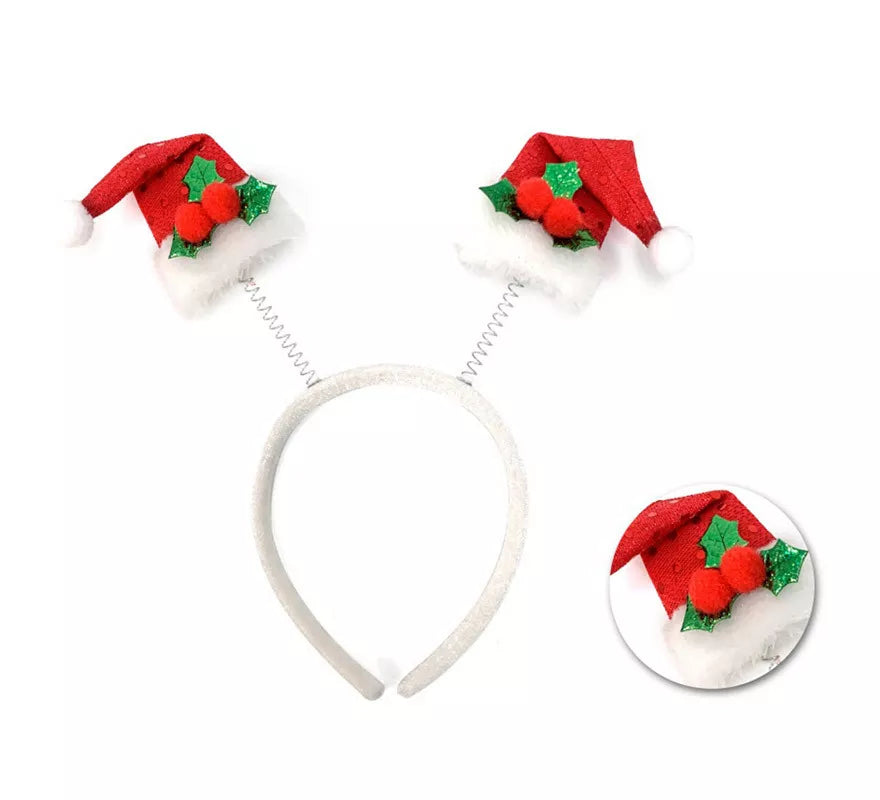 Translation missing: pt-PT.Diadema de Gorritos de Papá Noel con Lentejuelas