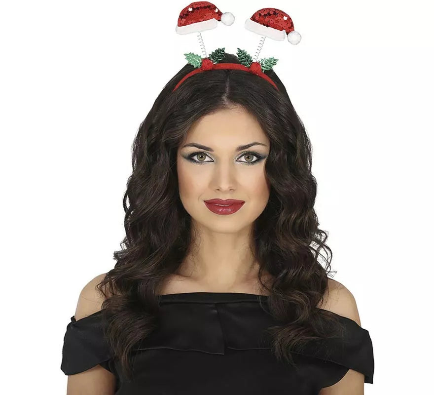 Diadema de Gorritos navideños