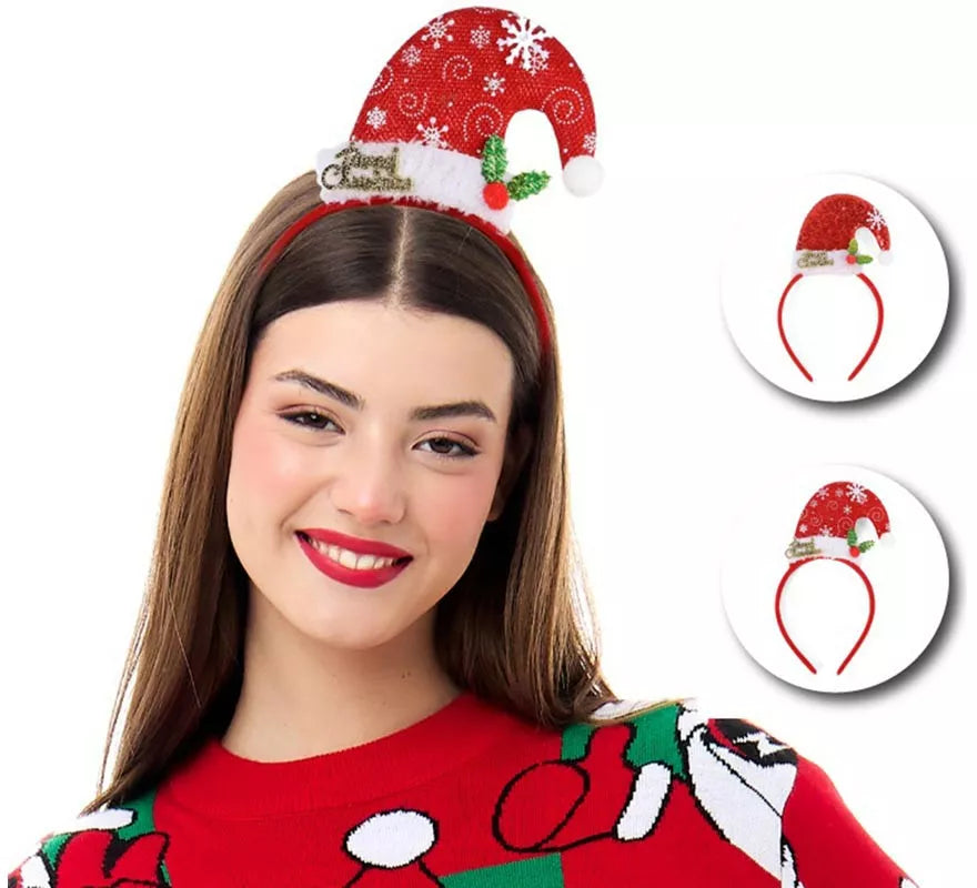 Translation missing: pt-PT.Diadema de Gorro Navideño Copo de Nieve en modelos surtidos